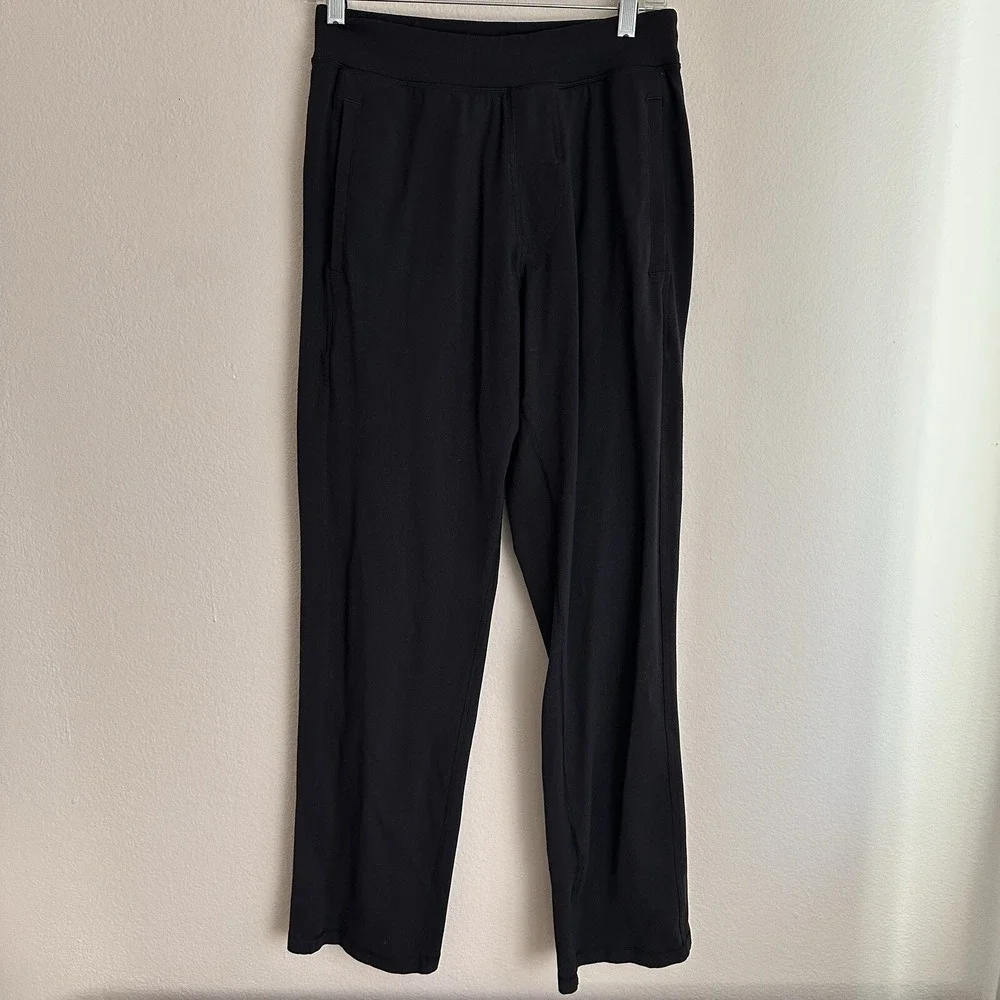 Lululemon Kung Fu Pant Mens Small Black Relaxed Luon Lounge Joggers LM5147R